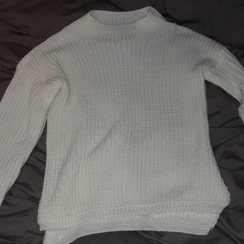 White High Neck Shirt